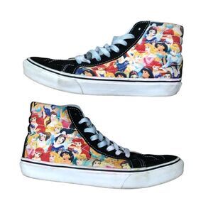 Vans X Disney Unisex Sk8-Hi Multi Princess Print Sneakers Size 7.5